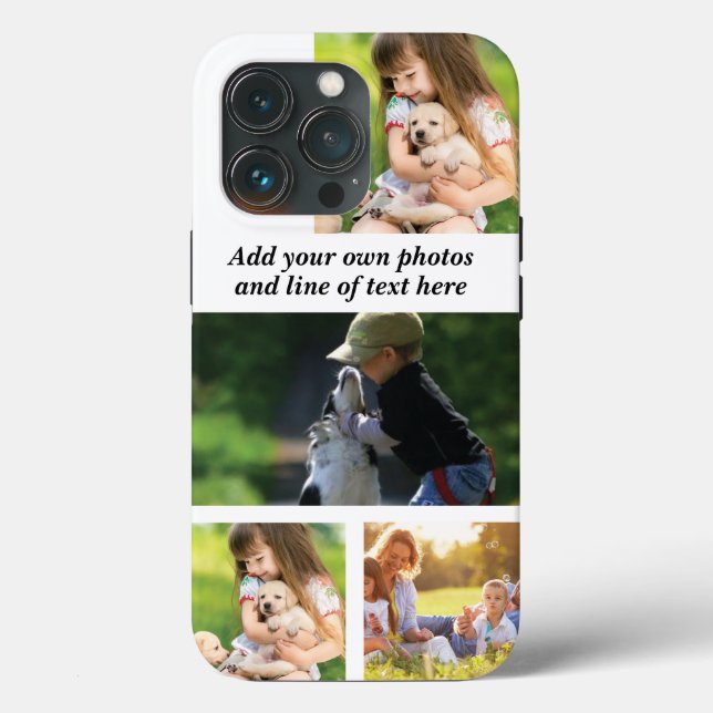 Coques Case-Mate iPhone Make your own photo collage and text  (Verso)