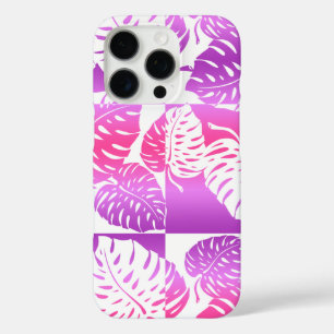 Coque iPhone 16 Pro Makua Monstera Hawaiian Stried Blend Rose