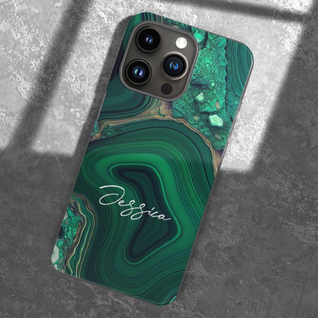 Coques Case-Mate iPhone Malachite Cu6CO3(OH)2 (Créateur téléchargé)