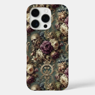 Coque iPhone 16 Pro Maladie dorée - Gothique Victorien Design floral