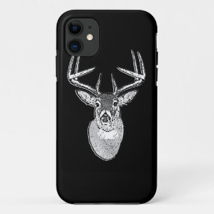 Coques Pour iPhone Mâle sur les cerfs communs noirs audacieux de