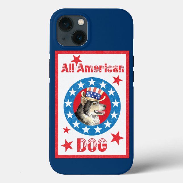 Coques Case-Mate iPhone Malemute patriotique (Verso)