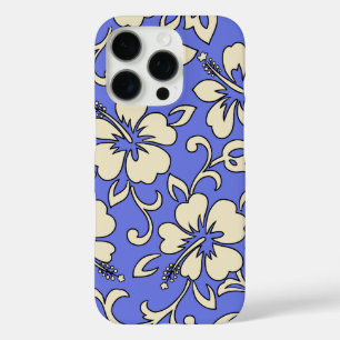 Coque iPhone 16 Pro Malia Hibiscus Hawaiian Floral Periwinkle