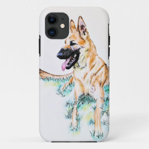 Case-Mate iPhone Case Malinois Berger Allemand à l'aquarelle