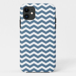 Etui iPhone Case-Mate Malte Vague bleue Chevron