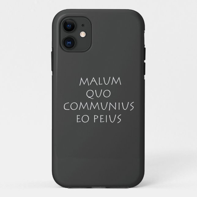 Coques Case-Mate iPhone Malum quo communius eo peius (Dos)