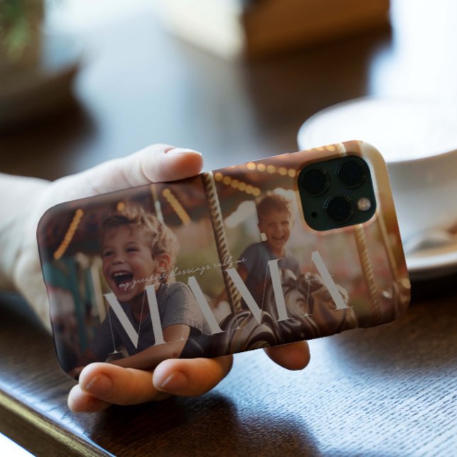 Coques Case-Mate iPhone Mama | Chic Boho Lettrage & Photo (Créateur téléchargé)