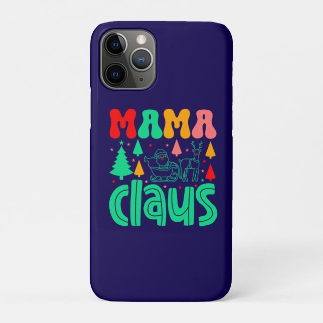 Coques Case-Mate iPhone Mama Claus Christmas Design-60097 (Dos)