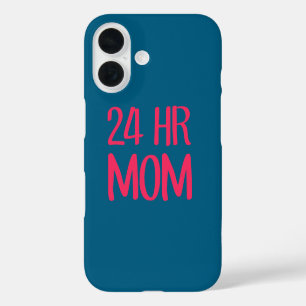 Coque Pour iPhone 16 Maman 24 h