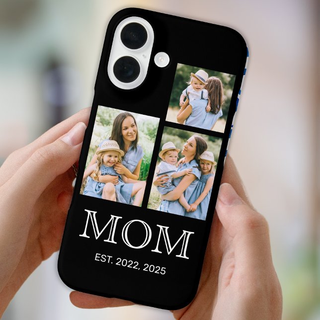 Coques Case-Mate iPhone Maman a établi 3 photos Noir  (Créateur téléchargé)
