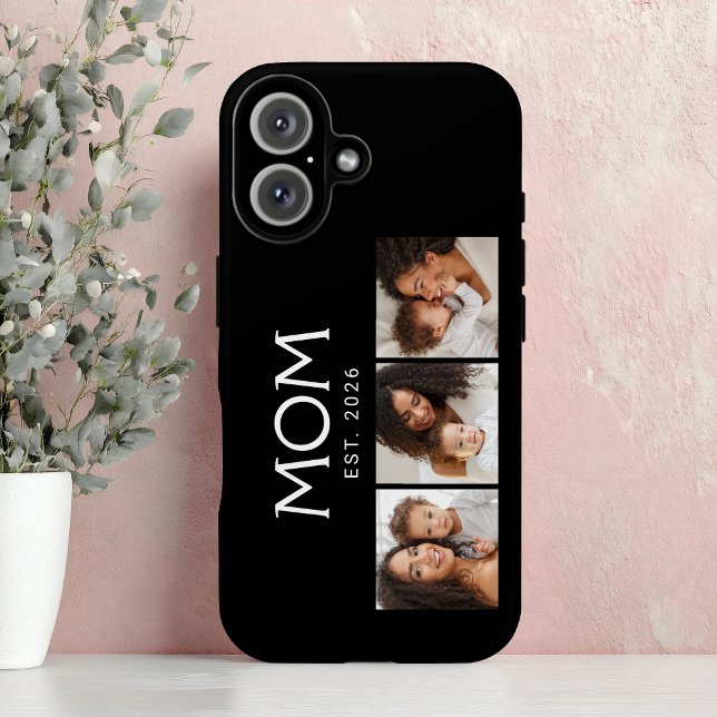 Coques Case-Mate iPhone Maman a établi la typographie noire 3 Photo (Créateur téléchargé)
