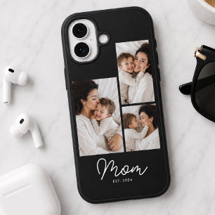 Coque Pour iPhone 16 Maman a établi le script noir 3 Photo