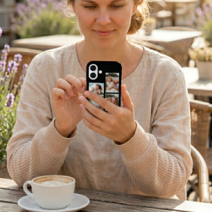 Coque Pour iPhone 16 Plus Maman a établi un script moderne noir 3 Photo