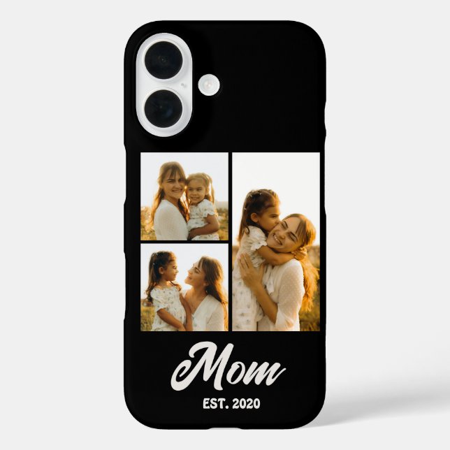 Coques Case-Mate iPhone Maman a établi un script noir 3 Photo (Verso)
