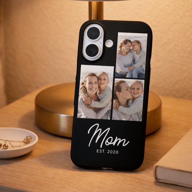 Coques Case-Mate iPhone Maman a établi un script noir 3 Photo (Créateur téléchargé)