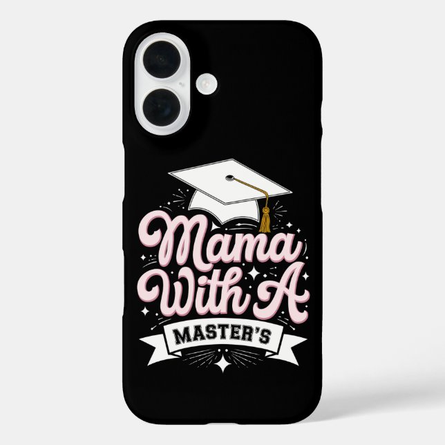 Coques Case-Mate iPhone Maman avec diplômé de master diplômée maman (Verso)