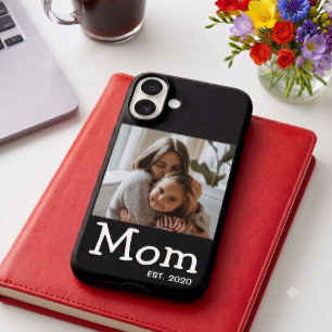 Coque Pour iPhone 16 Maman dit Photo de police fantaisiste blanche amus