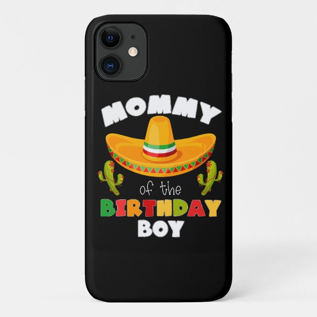 Coques Case-Mate iPhone Maman du garçon fêté Cinco de Mayo (Dos)