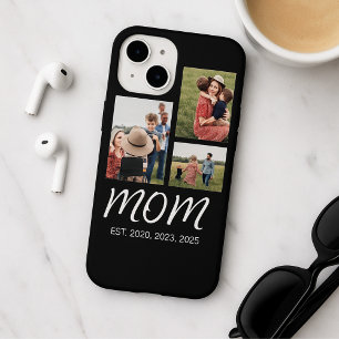 Coque Pour iPhone 16 Maman Etabli Script Moderne Noir 3 Photo