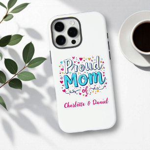 Coque iPhone 16 Pro Max Maman fière de   Fête des mères personnalisées mig