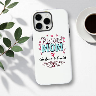 Coque iPhone 16 Pro Max Maman fière de   Fête des Mères Sentimentaires