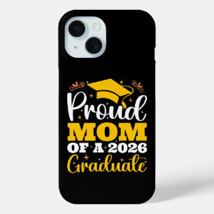 Coque Case-Mate iPhone Maman fière d'un diplômé personnalisé 2026 de la m