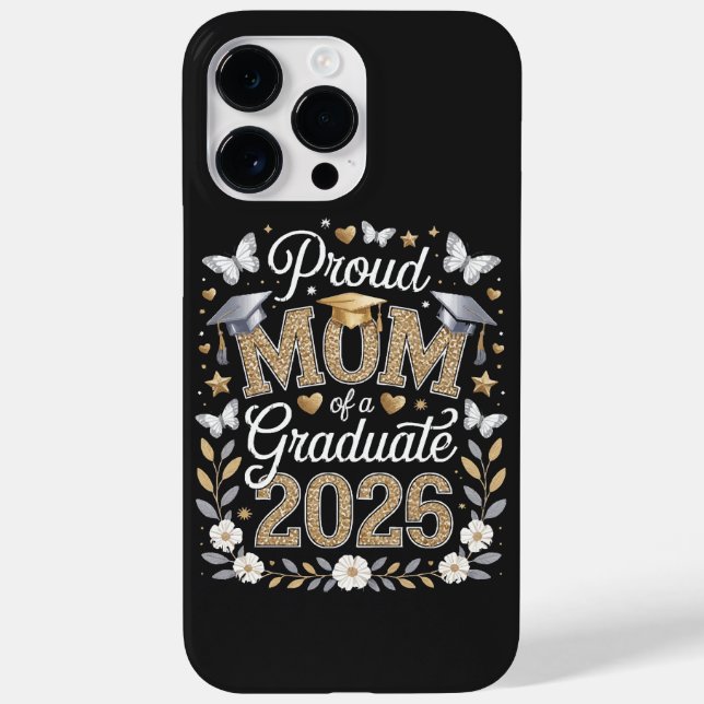 Coques Case-Mate iPhone Maman fière d'une diplômée de 2026 (Verso)