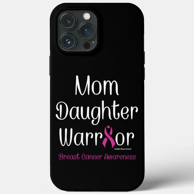 Coques Case-Mate iPhone Maman Fille Guerrier...Cancer du sein (Verso)