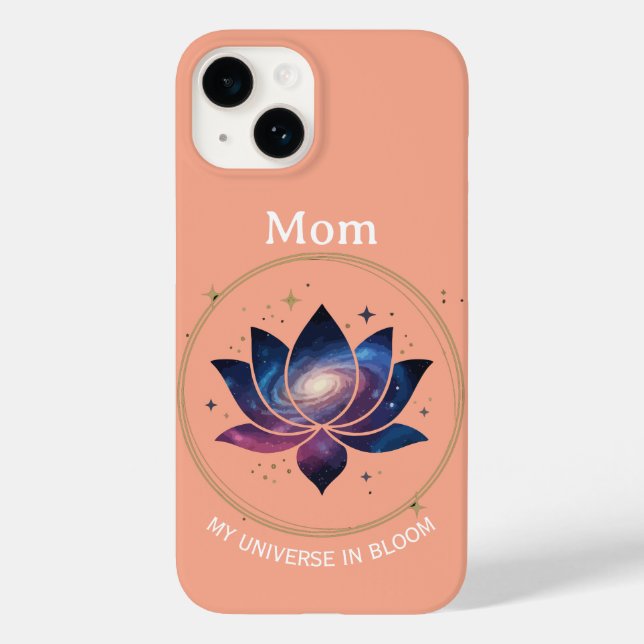 Coques Case-Mate iPhone Maman Fleur de Lotus Cosmique en Fleur (Verso)