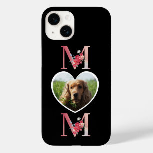 Coque Case-Mate iPhone Maman Floral photo du coeur du chien