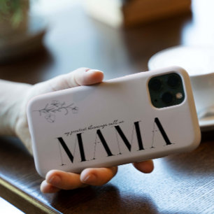 Coque Case-Mate iPhone Maman   Lettrage Boho Chic & Floral