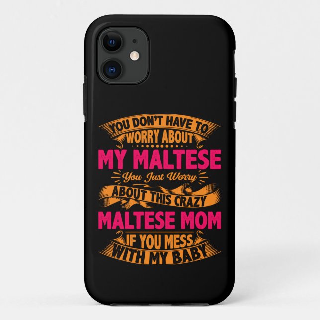 Coques Case-Mate iPhone Maman Maltaise folle (Dos)