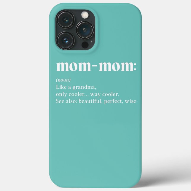 Coques Case-Mate iPhone Maman maman Comme Une Grand-Mère Seulement Glacièr (Verso)