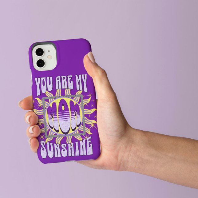 Coques Case-Mate iPhone Maman mignonne pourpre...Tu es mon soleil (Créateur téléchargé)