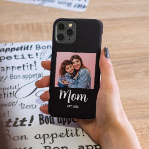 Coque Pour iPhone 16 Maman noire photo de script établi