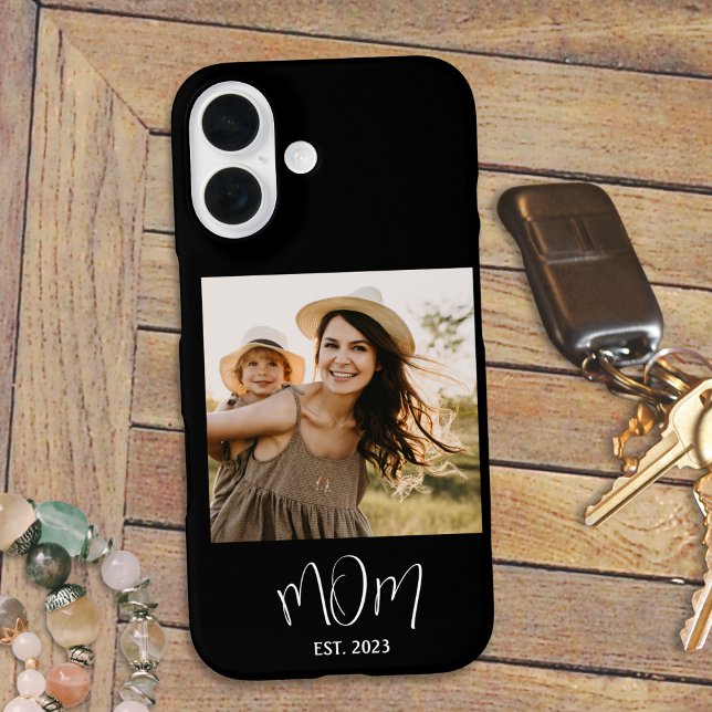 Coques Case-Mate iPhone Maman noire texte établi Photo Case-Mate (Créateur téléchargé)