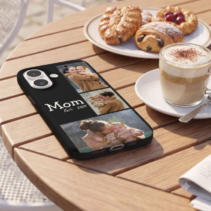 Coque Pour iPhone 16 Maman Texte Gras Amusant 3 Photo Noir