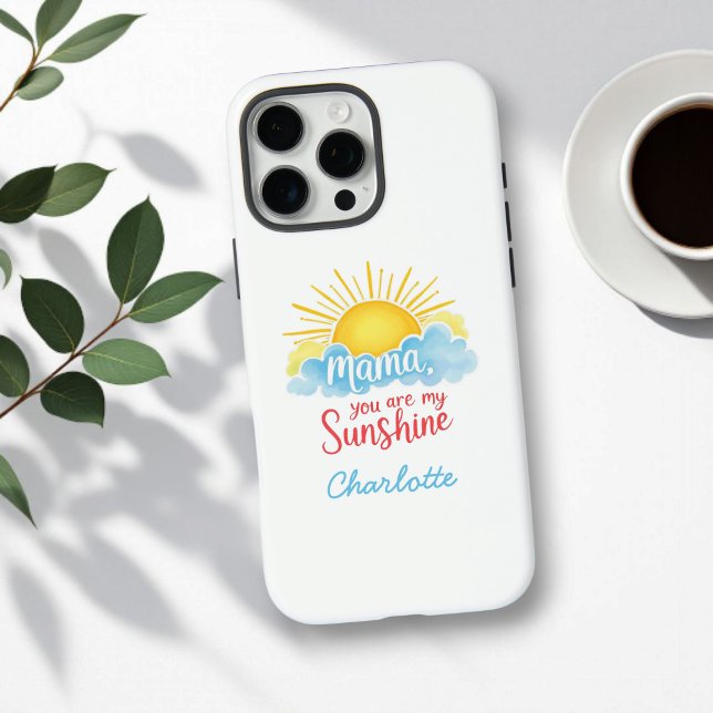 Coques Case-Mate iPhone Maman, tu es mon soleil | Meilleure fête des mères (Créateur téléchargé)