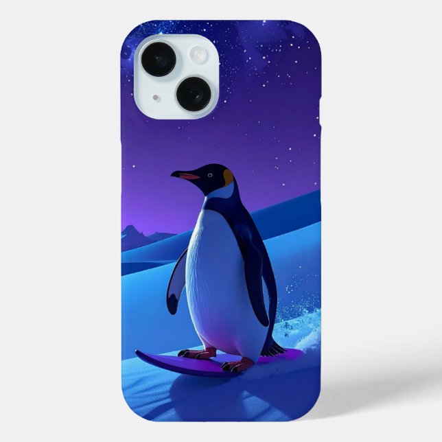 Coques Case-Mate iPhone Manchot de nuit arctique (Verso)