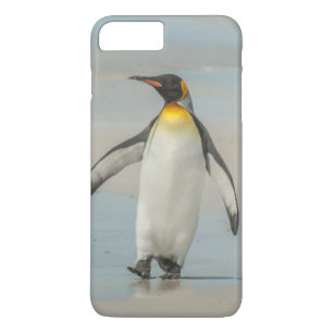 Coque iPhone 8 Plus/7 Plus Manchot marchant sur la plage