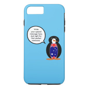 Coque Case-Mate Pour iPhone Manchot parlant australien personnalisé 