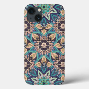 iPhone 13 Case Mandala abstrait design motif floral