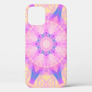 Case-Mate iPhone Case Mandala abstrait rétro numérique. Fleur brillante.