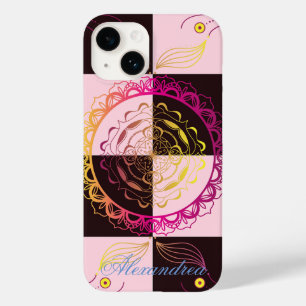 Coque Case-Mate iPhone Mandala Art Graphique, damier Mystique