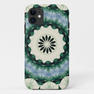 Coque Case-Mate iPhone Mandala bleu céleste et vert de Sacramento