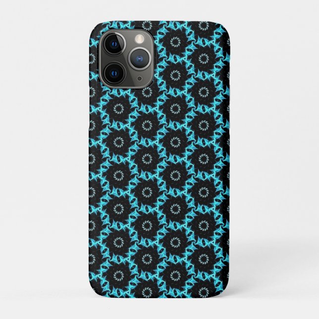 Coques Case-Mate iPhone Mandala bleu électrique (Dos)