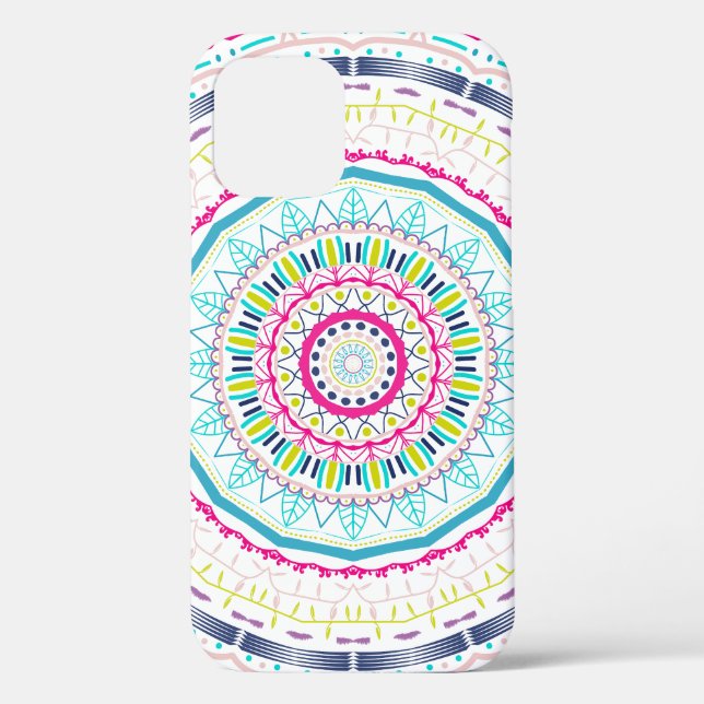 Coques Case-Mate iPhone mandala coloré (Verso)