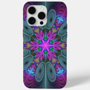 Coque Case-Mate iPhone Mandala coloré frappant art fractal kaléidoscope
