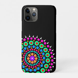 Case-Mate iPhone Case Mandala coloré noir bg
