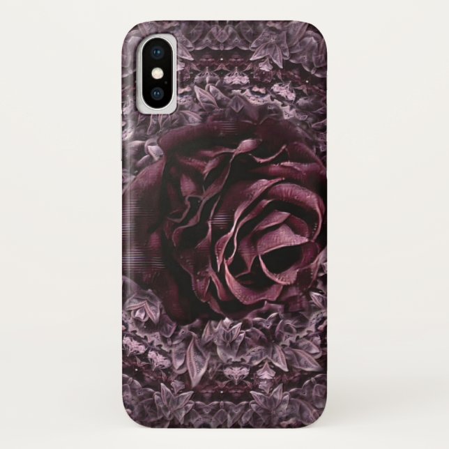 Coques Case-Mate iPhone Mandala de rose  (Dos)